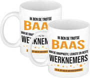 4x stuks ik ben de trotse baas van de grappigste
