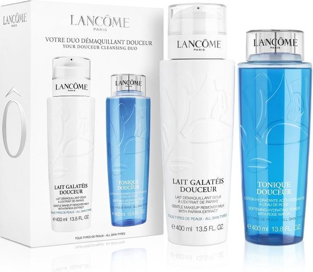 Lancôme Jumbo Douceur Duo Gezichtsverzorgingsset 2x 400 ml