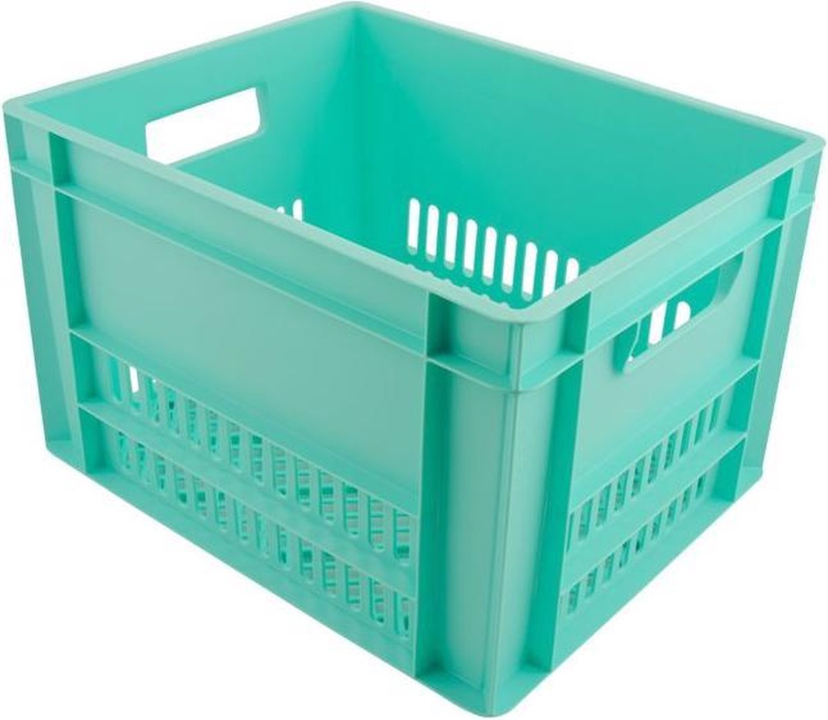 Mand cordo fietskrat licht blauw 27x43x35cm zonder systeem - BLAUW