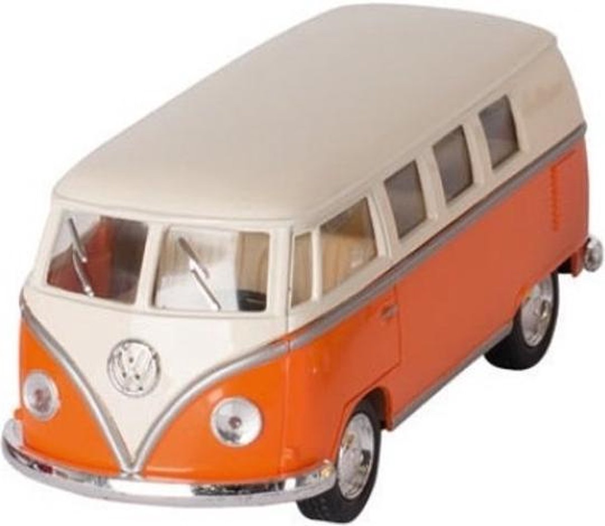 Goki Volkswagen Classic Bus Koral / Wit (1962) 13 Cm