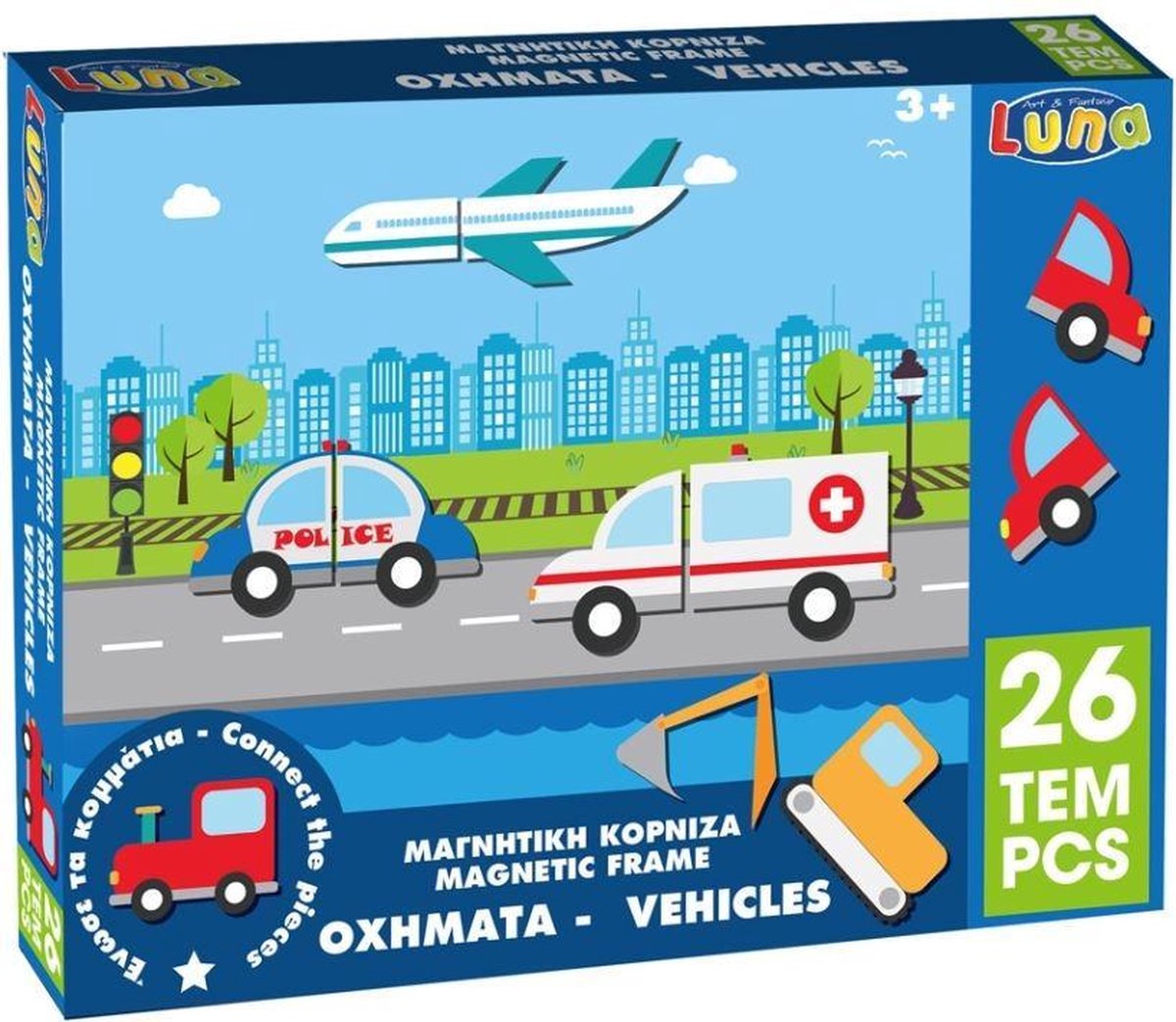 Luna Puzzel Verkeer Junior 29 X 22 Cm Karton 26 Stukjes