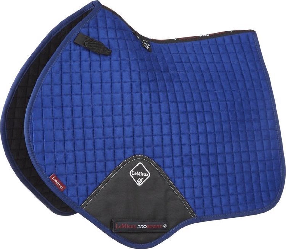 LeMieux Zadeldek Luxery Suede CC Square - Blauw - Full