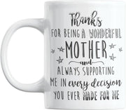 Studio Verbiest - Mok - Mama / moeder / moederdag - Thanks for being a wonderful mother (M2) 300ml