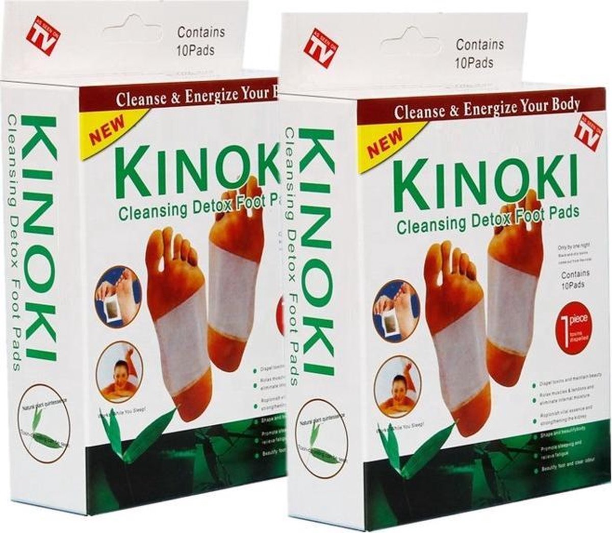 Kinoki detox voetpleisters - Detox pleisters - Ontgift het lichaam - 2x 10 stuks
