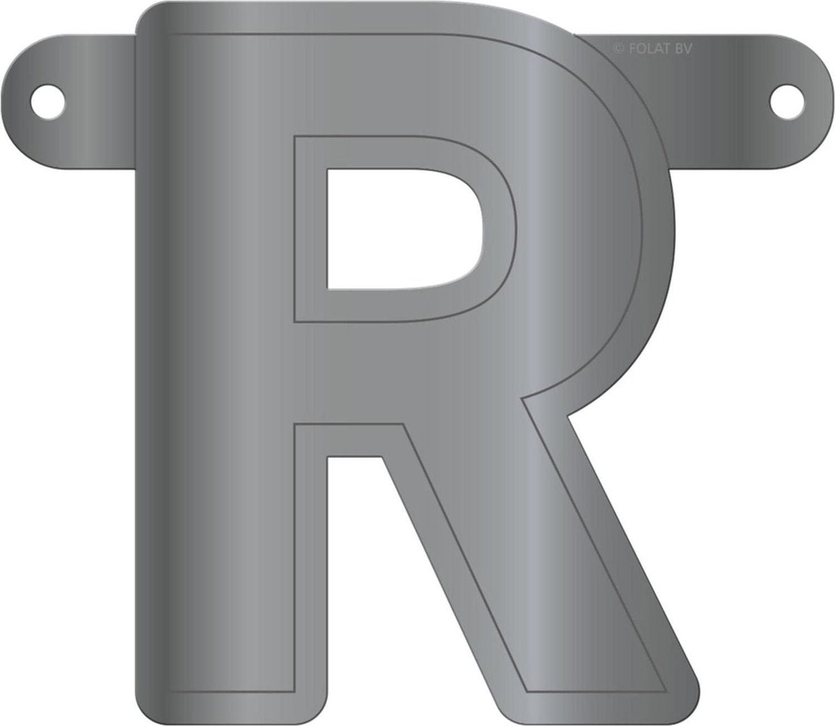 Letterslinger Letter R Zilver 12