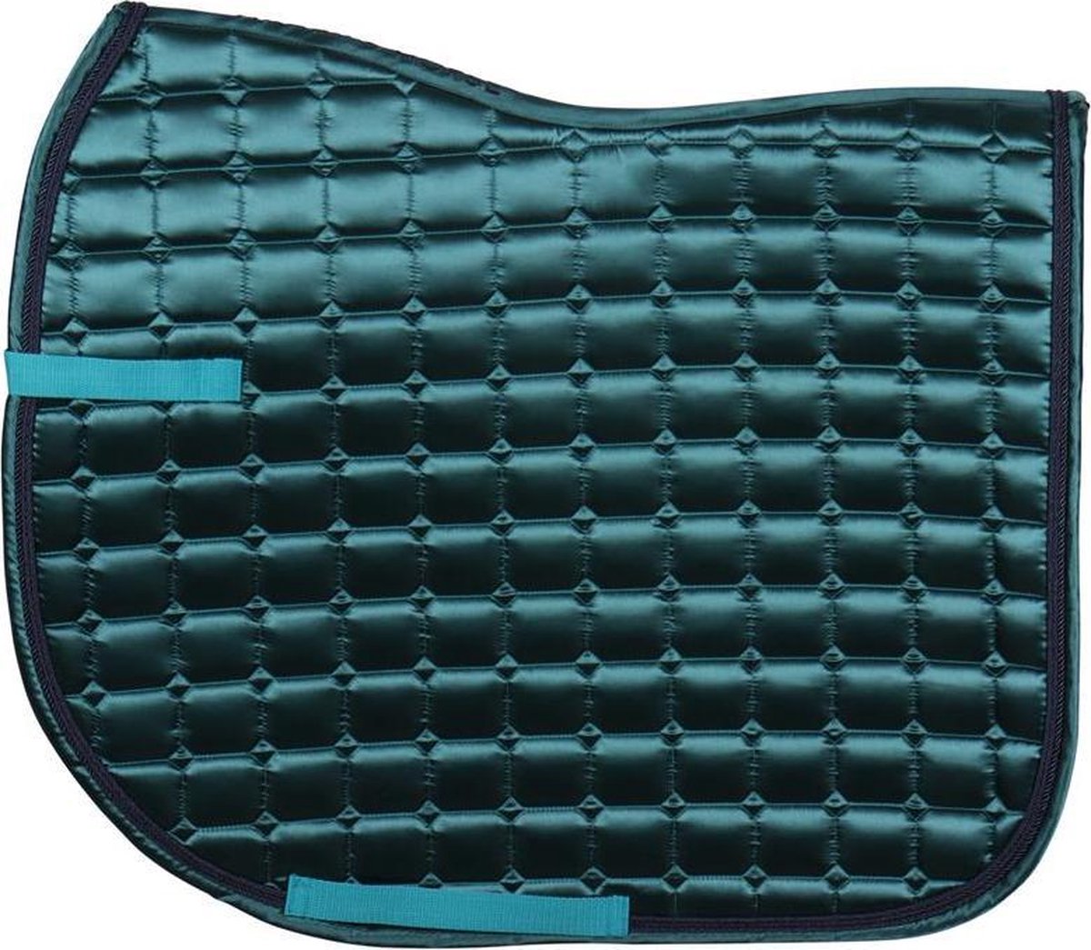 RelaxPets - Harry's Horse - Zadeldek Satin - Zadeldekje - Sjabrak - Mid Blue - Full Veelzijdig