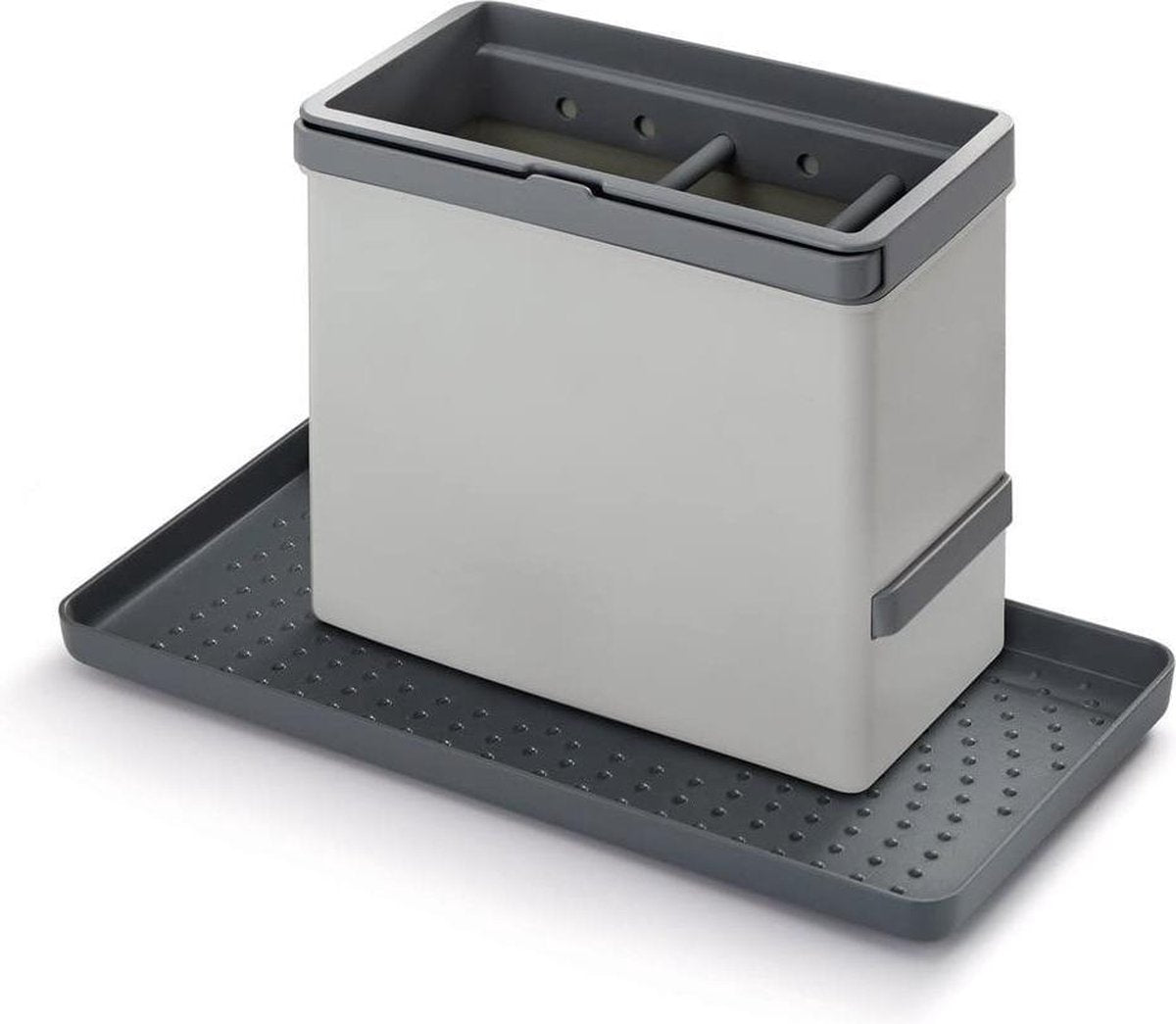 Gootsteen Organizer | Vaatdoek Houder | Afwasbortstel Houder | Zeepbakje | Grijs