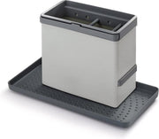 Gootsteen Organizer | Vaatdoek Houder | Afwasbortstel Houder | Zeepbakje | Grijs