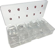Glas nagels doos 500 stuk plus tiplijm - Glas tips - clear tips - nagels - kunstnagels - nepnagels - nagel lijm
