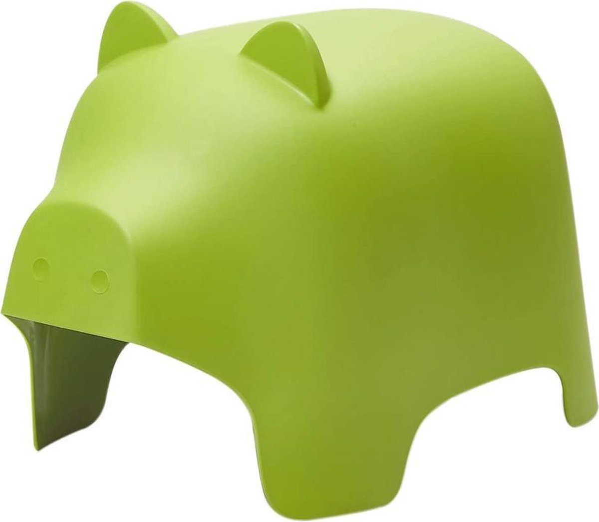 Simpletrade Kinderstoel - Kruk - Varken - Kunststof - Groen - 35x42x60 cm