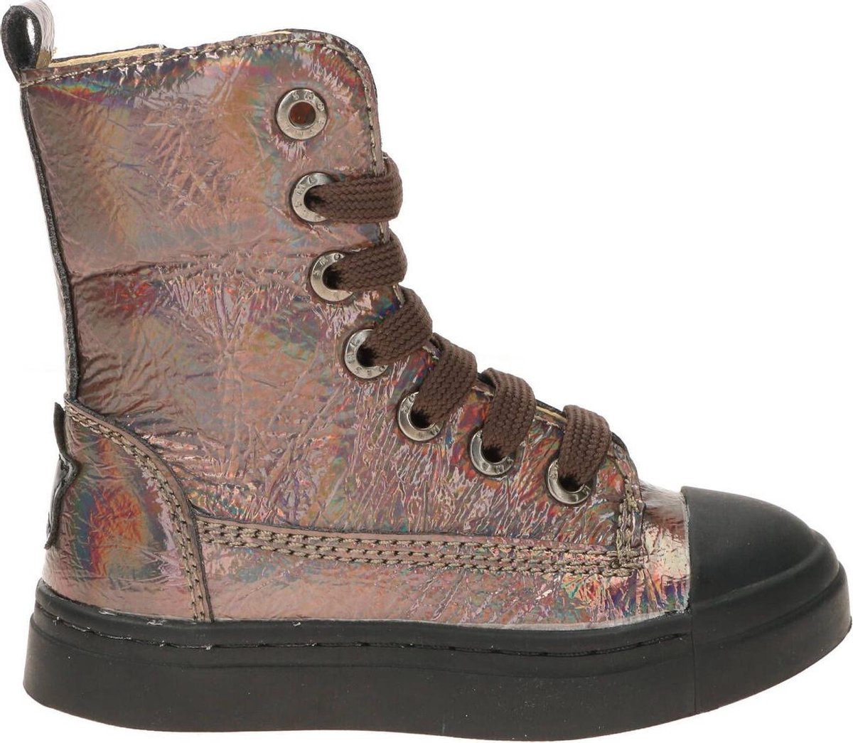 Shoesme Sh20w019 Veterboots - Laarzen Met Veters - Meisjes - Zilver - Maat 25