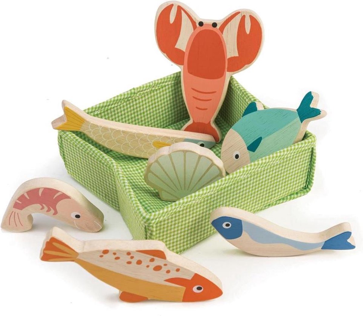 Mandje met vis | Tender Leaf Toys