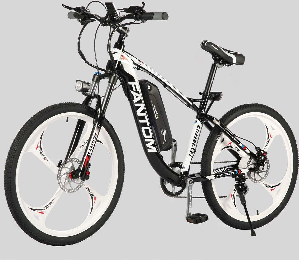 FANTOM E-BIKE met gashendel | Model FF700 - Ringo M26 | 26” Rim Wheeled | 18" Frame Size | 5 verschillende rijmodi | 4.2” LCD Screen | Afneembare Lithium-ion batterij | Hydraulische remmen MET e-sensor | Slimme Licht-Systeem