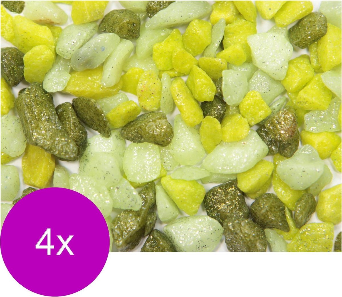 Vdl Aquariumgrind Glamour 5-10 Mm - Aquarium - Siergrind - 4 x Groen