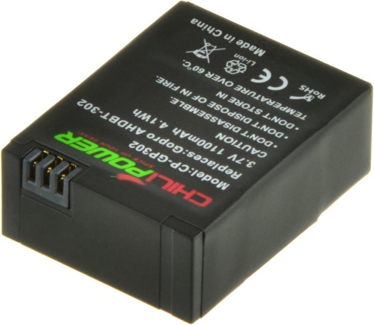 ChiliPower camera accu GoPro Hero3 en GoPro Hero3+