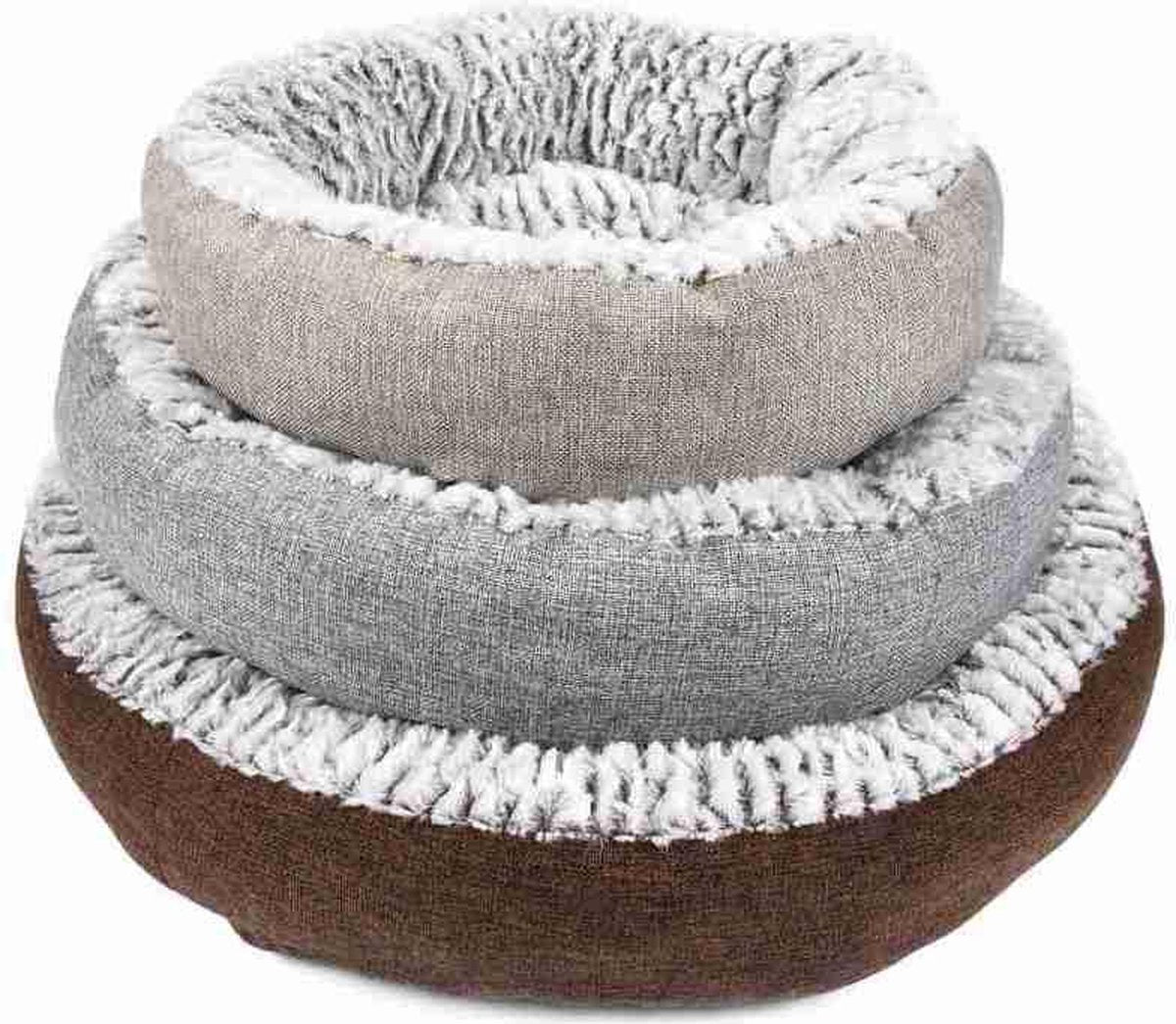 Dogs&Co Hondenmand rond grijs 60cm