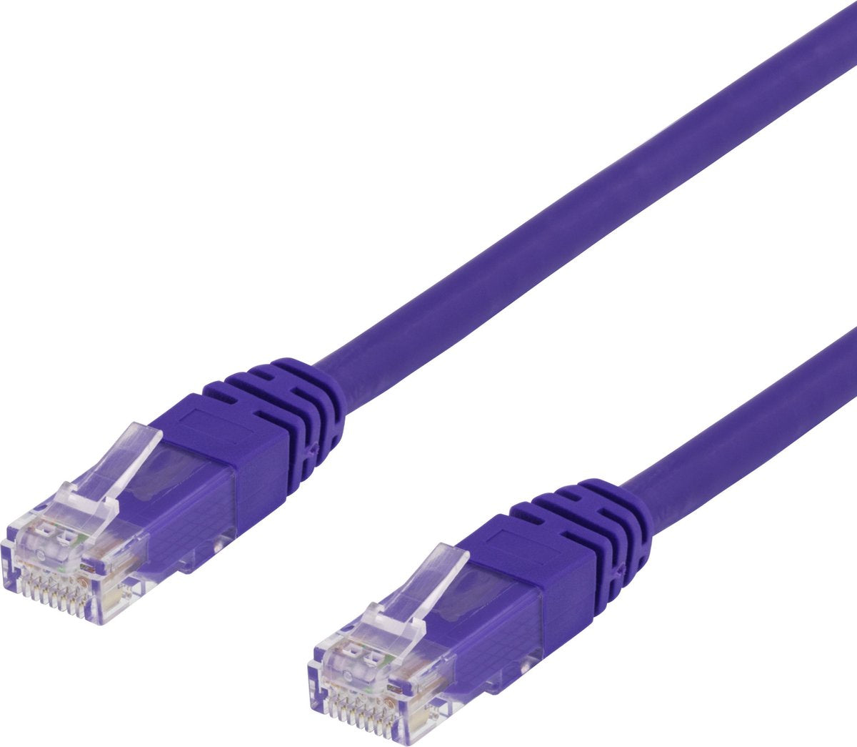 DELTACO TP-610P Cat6 U/UTP Netwerkkabel LSZH - Paars - 10 meter