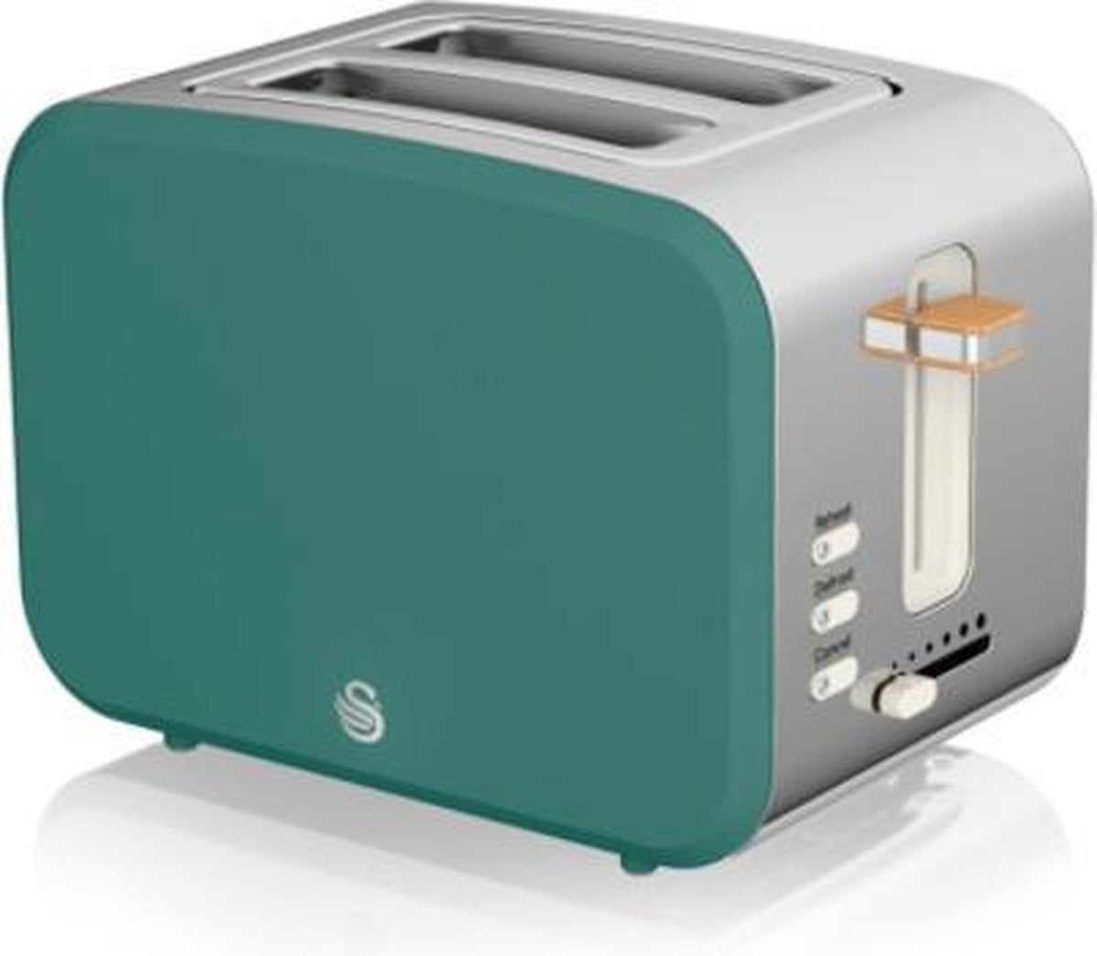 Swan Nordic Retro Broodrooster – 2 Sleuven – Groen