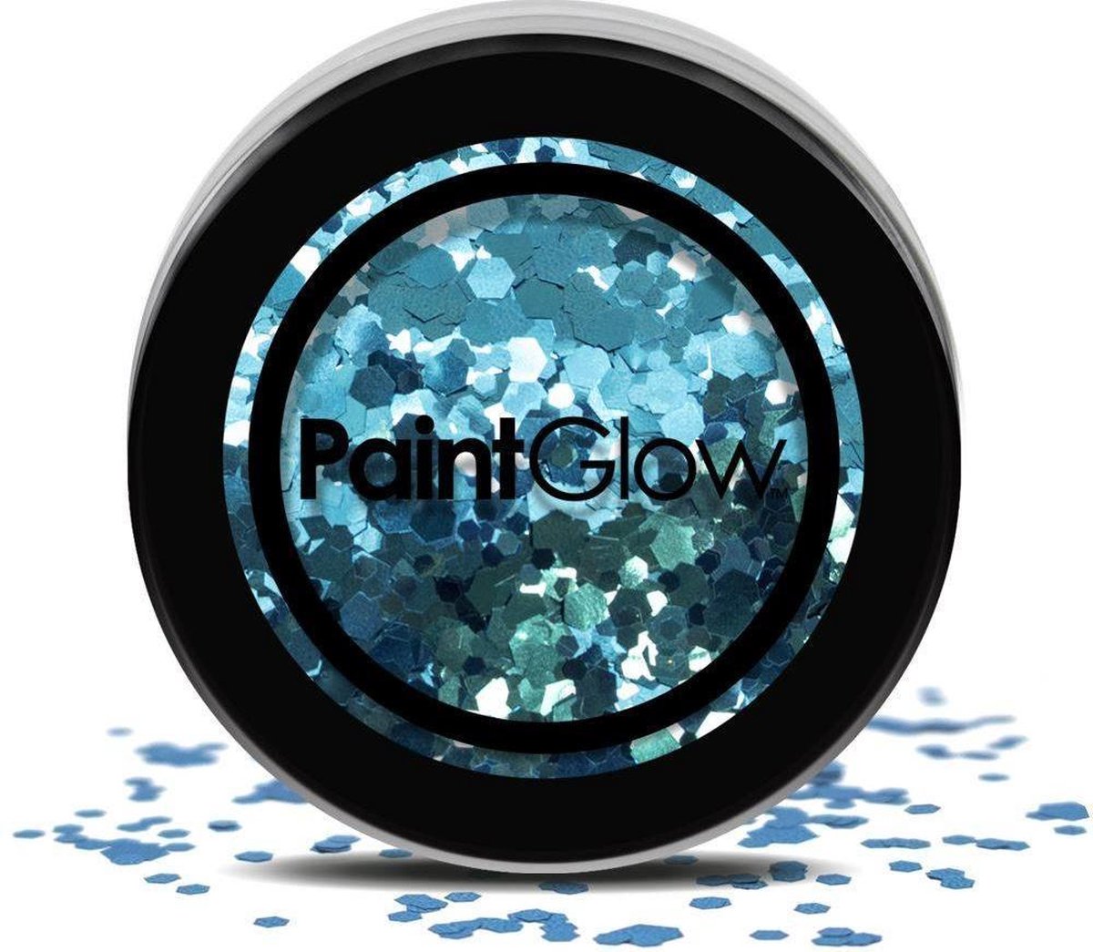 Grote glitters - Petrol blauw - 3 Gram
