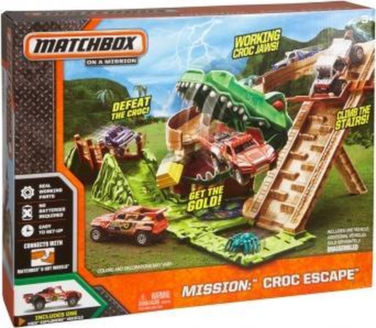 Mattel Speelset Matchbox Mission: Croc Escape