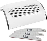 Mega Beauty Shop™ Stofafzuiger voor manicure met 3 motoren Wit