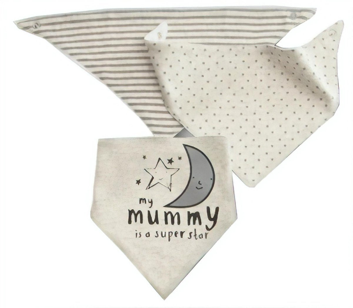 Gamberritos Slabbetjes Mummy 3 Stuks Multicolor
