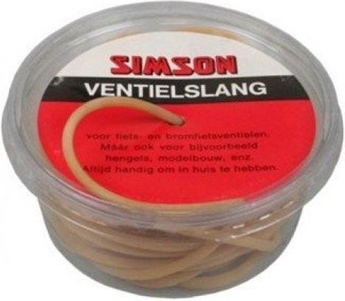 Simson Ventielslang 10 Meter Rubber Lichtbruin