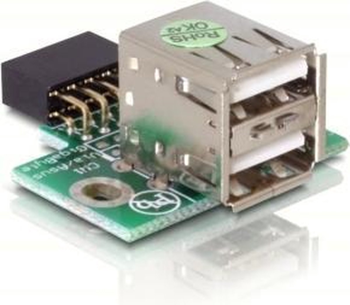 Delock - Adapter USB Pinheader Bu - 2x USB2.0-A Bu ver