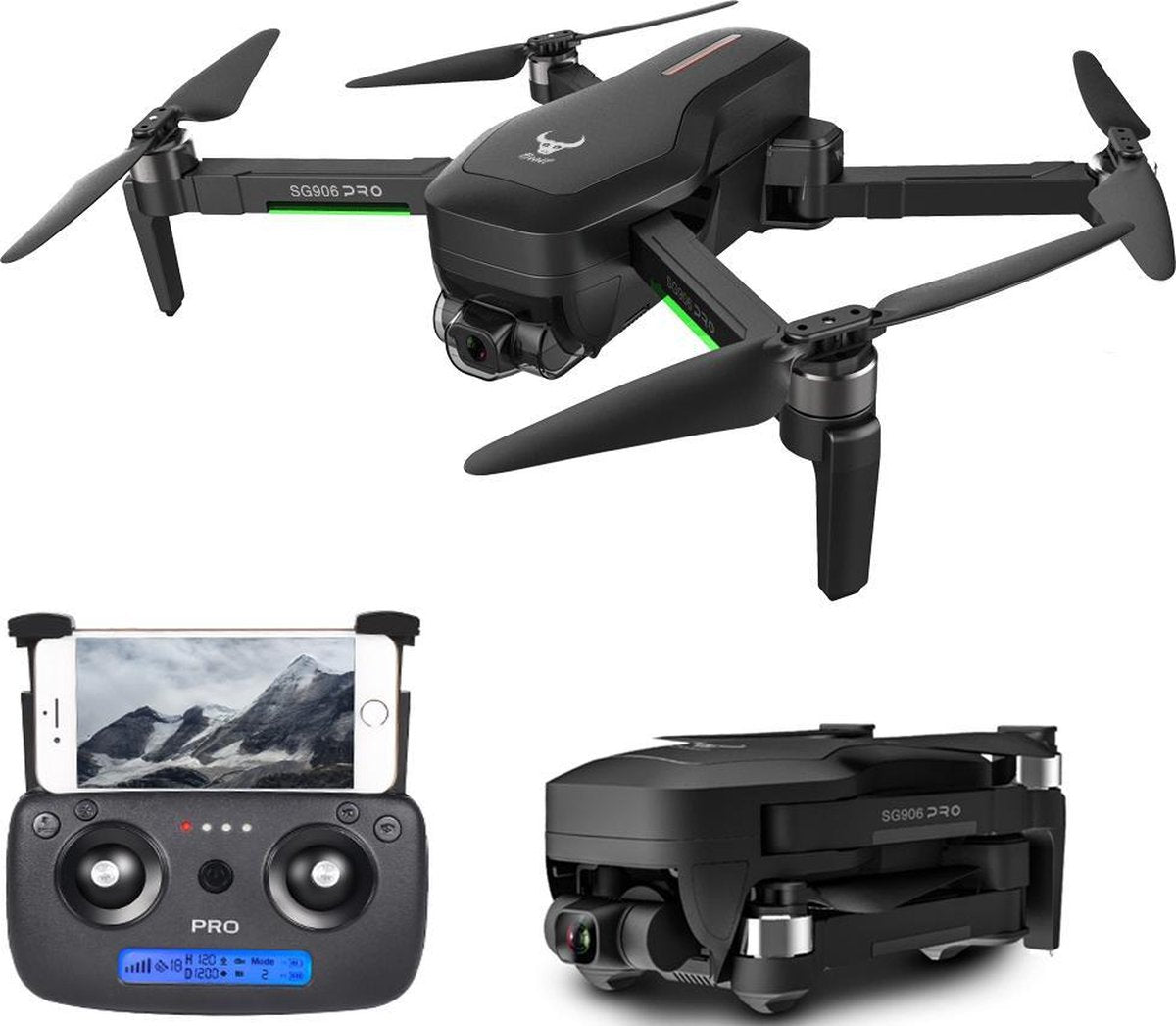 SG906 PRO 2 Beast - Brushless - 5G GPS Drone Met 4k Camera 3-axis Gimbal - inclusief extra accu en opbergtas