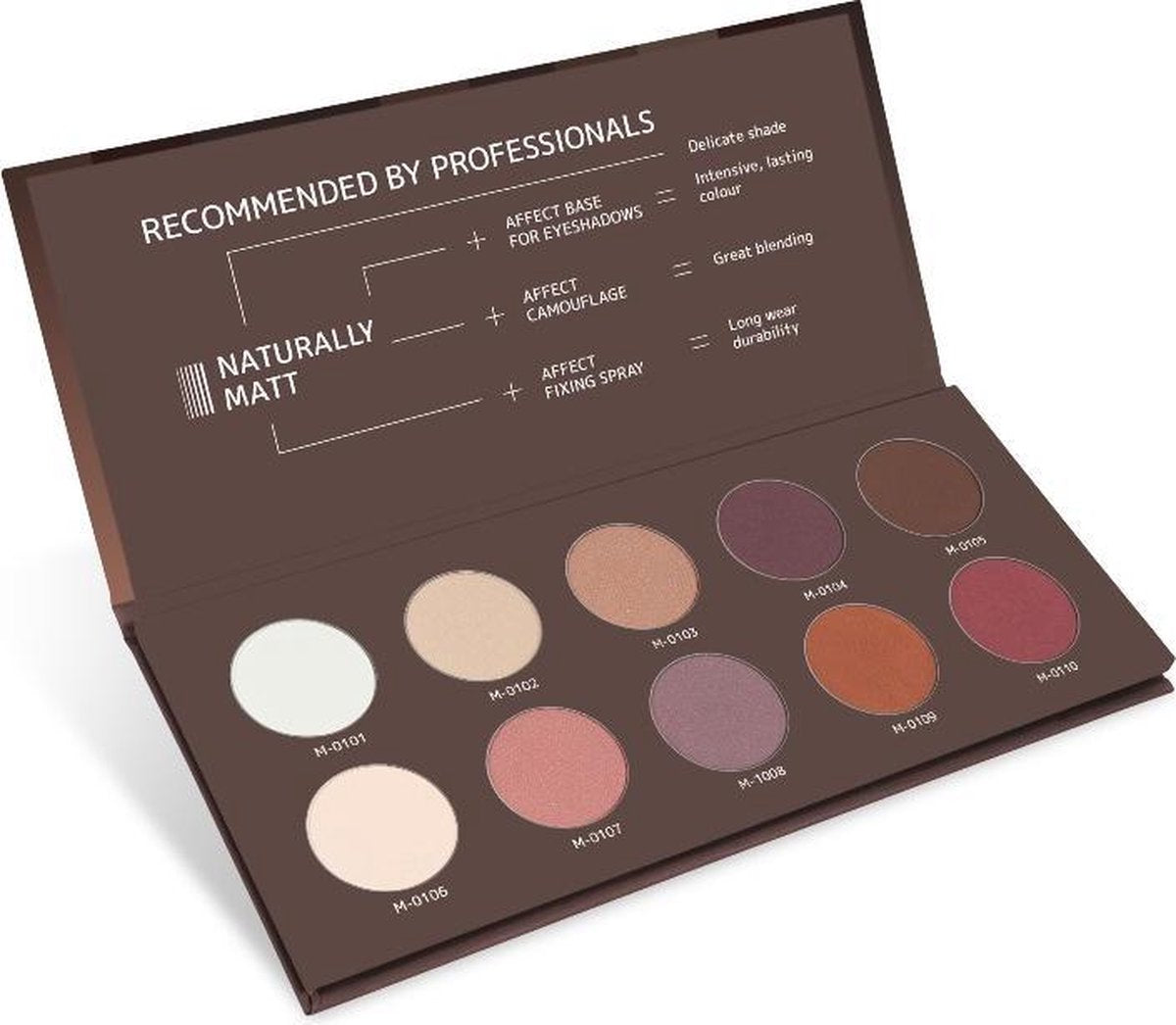 Affect - Naturally Matt Pressed Eyeshadow Palette Eyeshadow Palette 10X2G