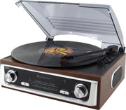 Soundmaster PL196H platenspeler- Nostalgische platenspeler met FM radio