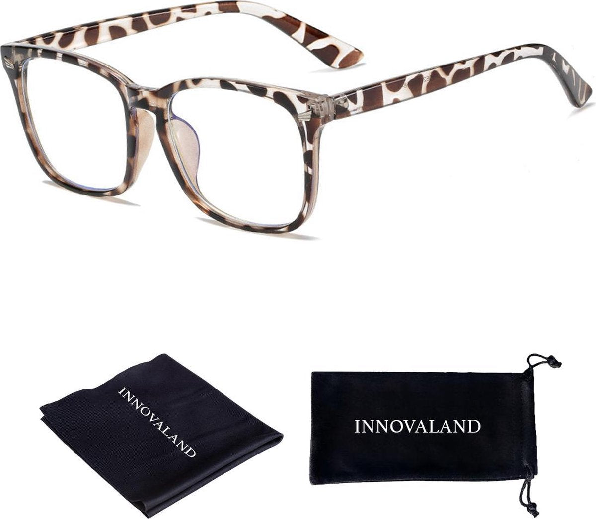 Innovaland Computerbril Premium - Blauw Licht bril - Beeldschermbril - Blue Light Glasses - Blauw Licht Bril Zonder Sterkte - Blauw Licht Bril Filter Brillen - Blue Light Filter Bril - Blauw Licht Filter Bril - Gaming Bril - Game bril