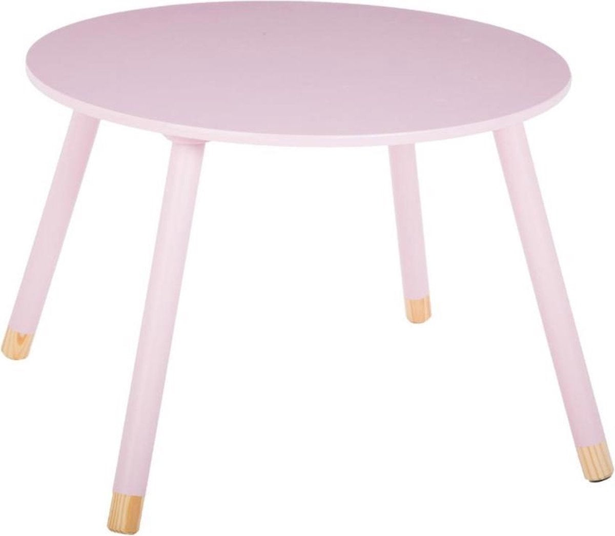 Atmosphera Kindertafel roze hout - tafeltje - Kleurtafel / speeltafel / knutseltafel / tekentafel
