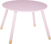 Atmosphera Kindertafel roze hout - tafeltje - Kleurtafel / speeltafel / knutseltafel / tekentafel