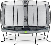Trampoline EXIT Elegant - ø366cm met net Economy - grijs