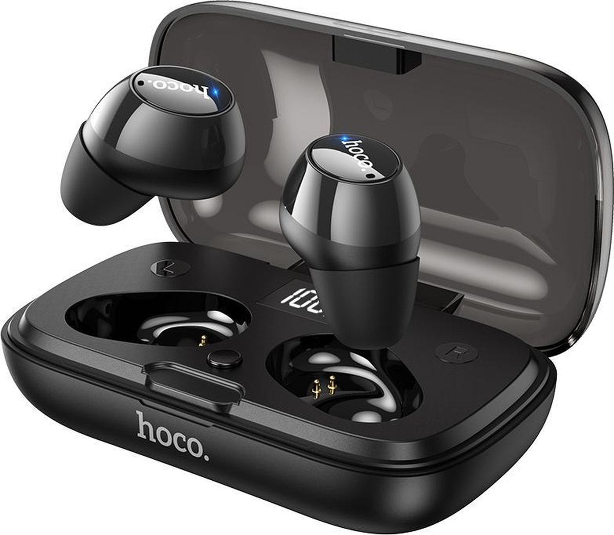 HOCO ES52 Delight - Draadloze Oordopjes - TWS Wireless Bluetooth 5.0 Headset - Voor Apple iPhone en Android - Zwart