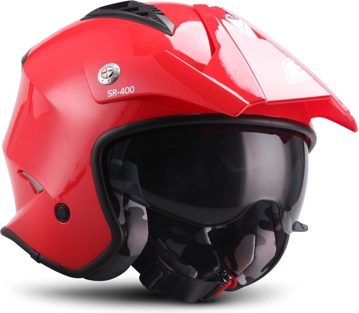 SOXON SR-401 Mono Rood - jethelm