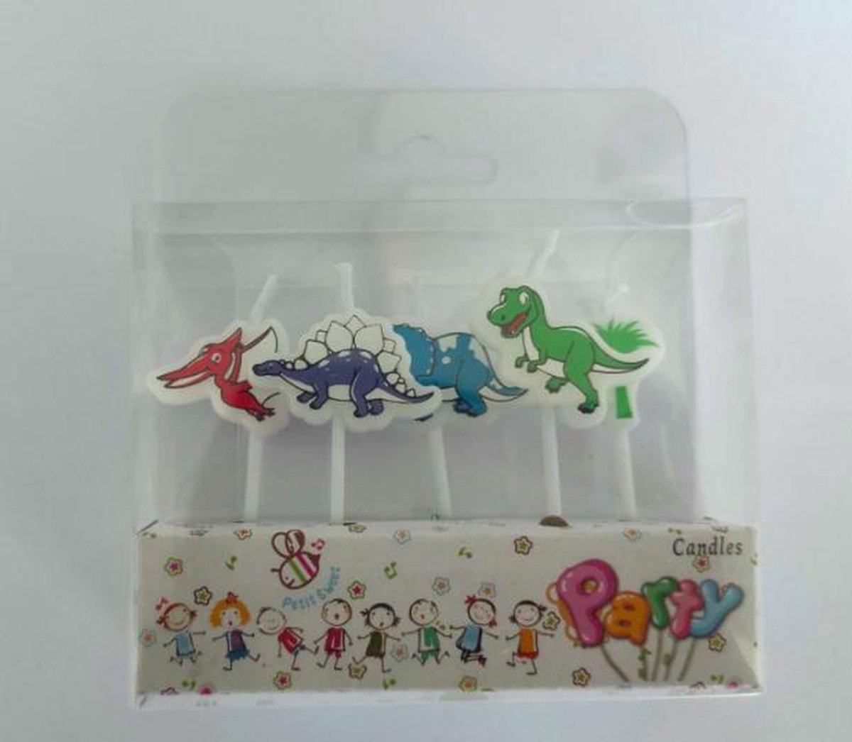 ProductGoods - 5 Verjaardagskaarsjes Dino's 2| Dinosaurus | Verjaardag | Traktatie | Taart Decoratie | Kinderen | Vuurwerk taartversiering