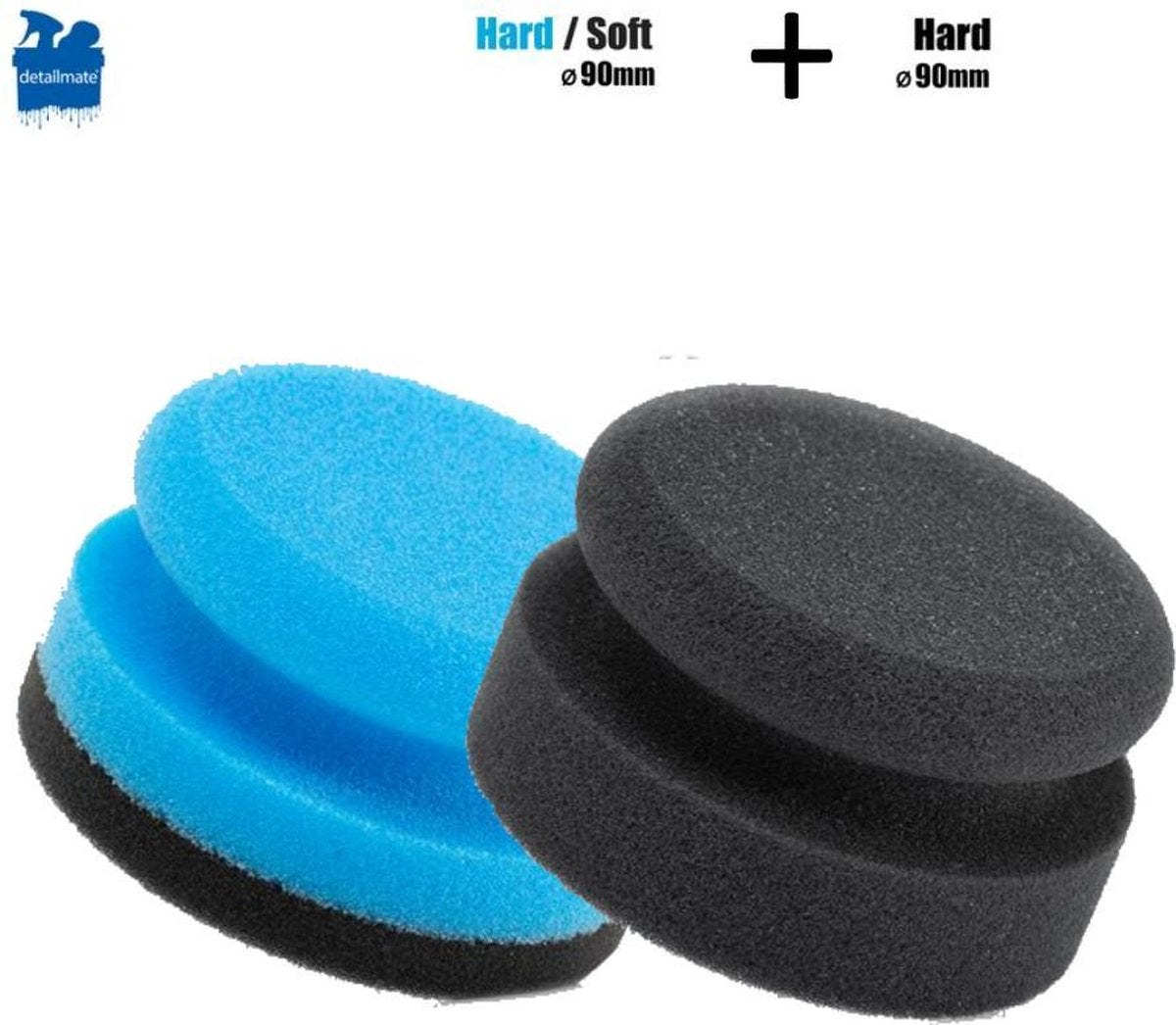 2x  Hand polijstpad 90 mm