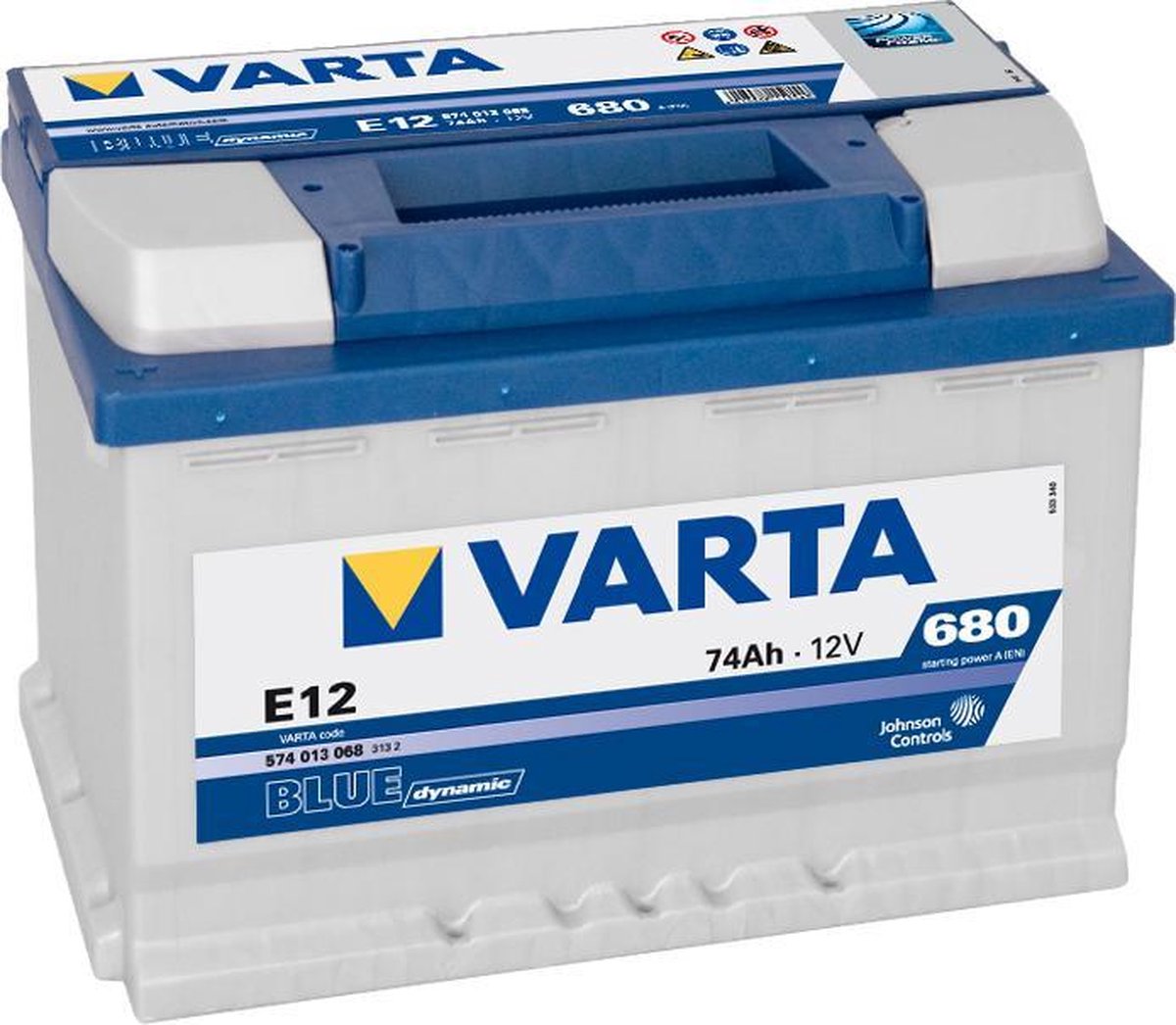 Varta BLUE Dynamic 574013068 3132 E12 12Volt 74 Ah 680A/EN Start Accu 4016987119549