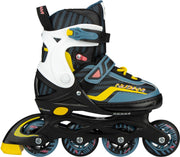Nijdam Inline Skates Verstelbaar - 33-37 - Game Patrol - Blauw/Zwart