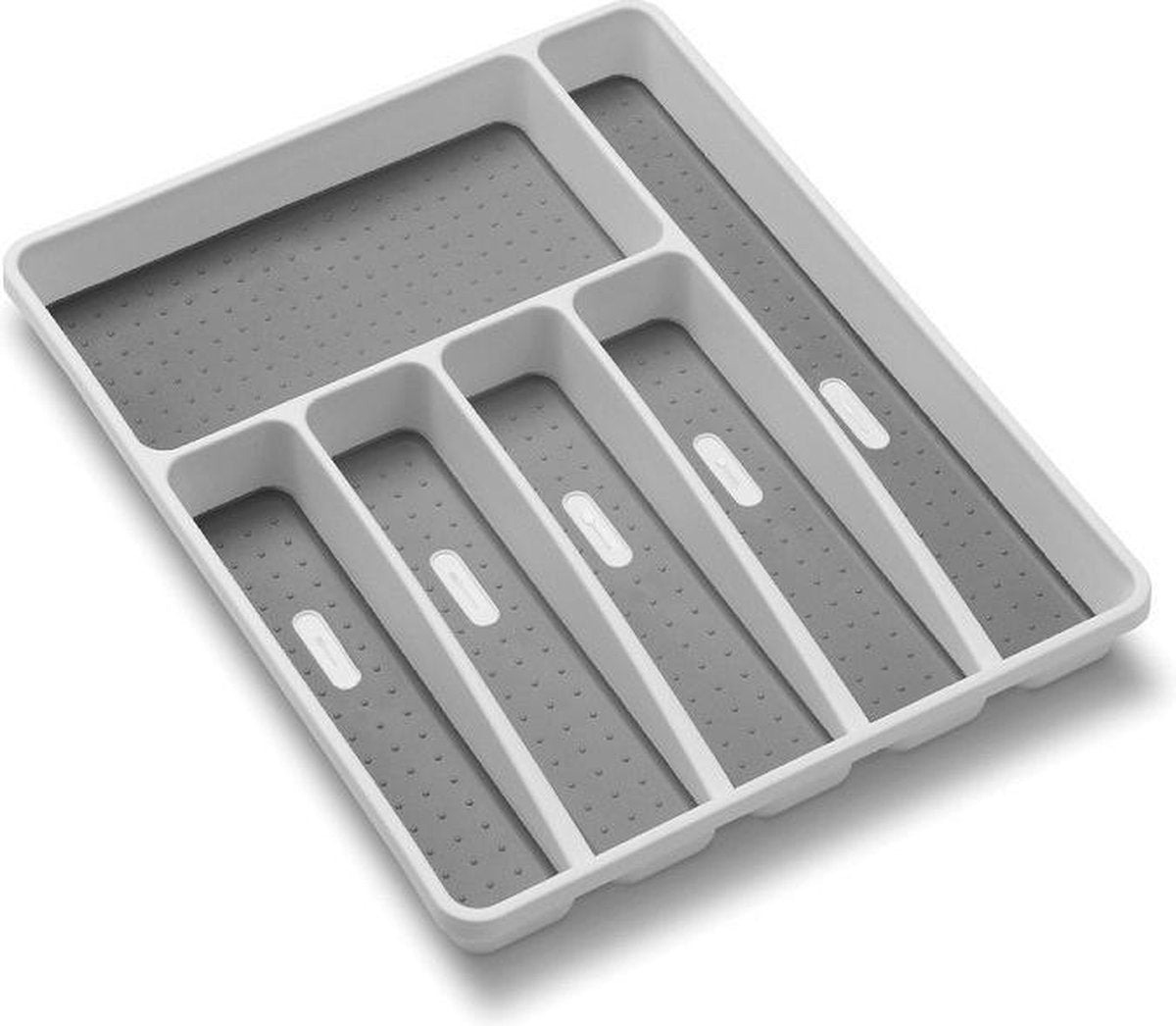 Fesio Bestekbak/Besteklade Organizer - Antislip Lade Verdeler - 6 Vakken - 40 x 32 x 4