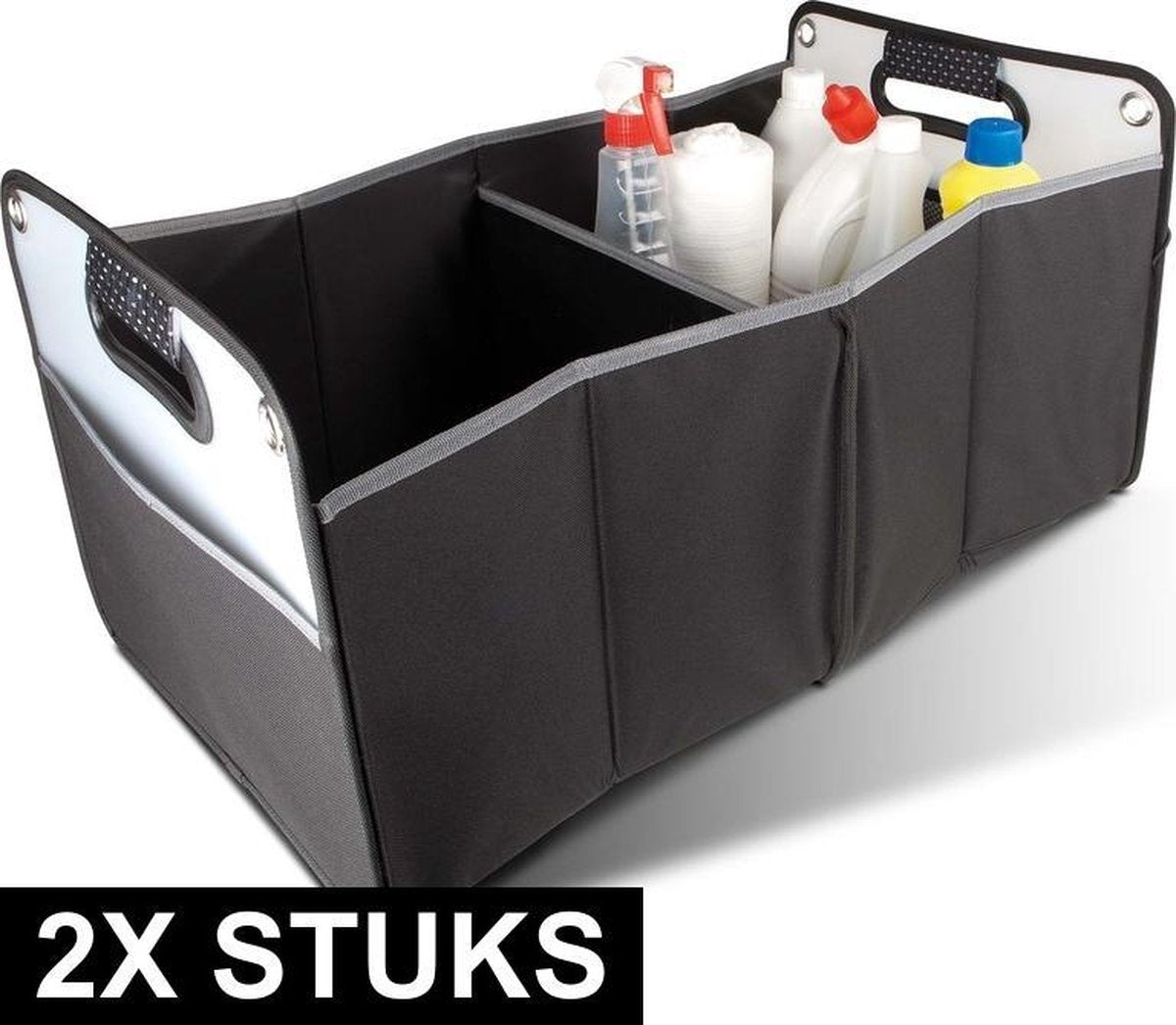2x stuks auto kofferbak organizer tassen 35 x 30 x 60 cm - opbergen en opruimen accessoires