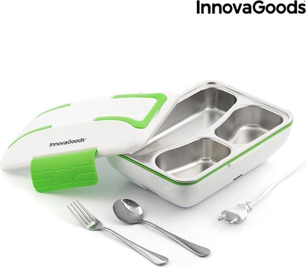 Innovagoods Pro White Green Elektrische Lunchbox - 50 Watt