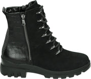 Waldlaufer 7808020 H-Megan - Volwassenen VeterlaarzenHalf-hoge schoenen - Kleur: Zwart - Maat: 40.5