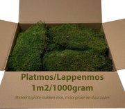 Lappenmos| platmos| geprepareerd 1000gram