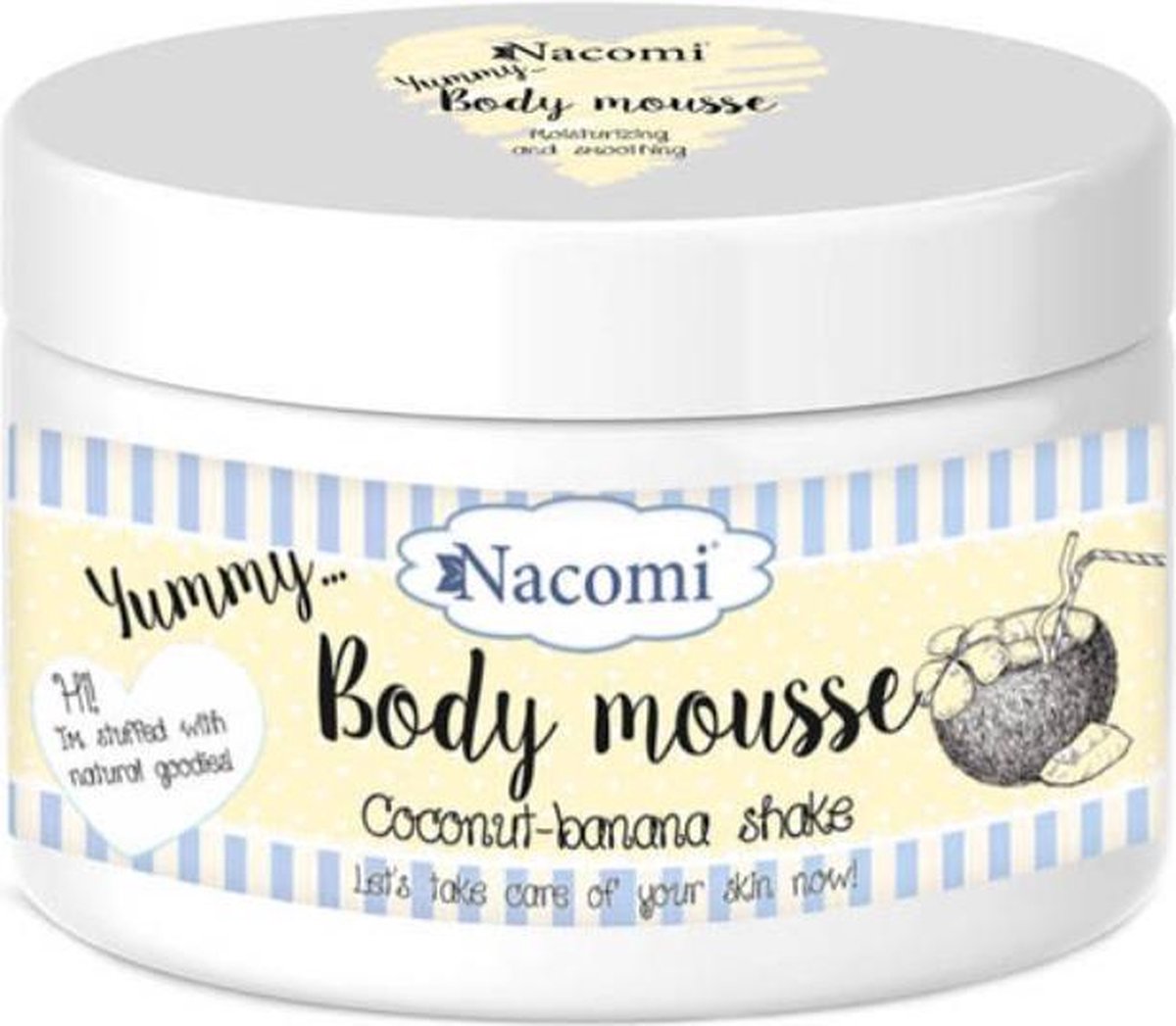 Nacomi Body Mousse Coconut Banana shake 180ml.