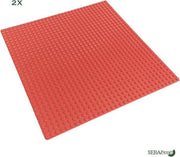 Bouwplaat - Set van 2 Stuks 32x32 - ROOD - BPA vrij - premium