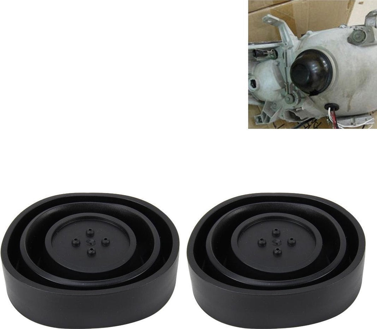 2 STKS Universele Auto LED Koplamp HID Xenon Lamp Siliconen Stofkap Seal Caps LED Koplamp Afdichting Stof Afdichting Cover Stofkap