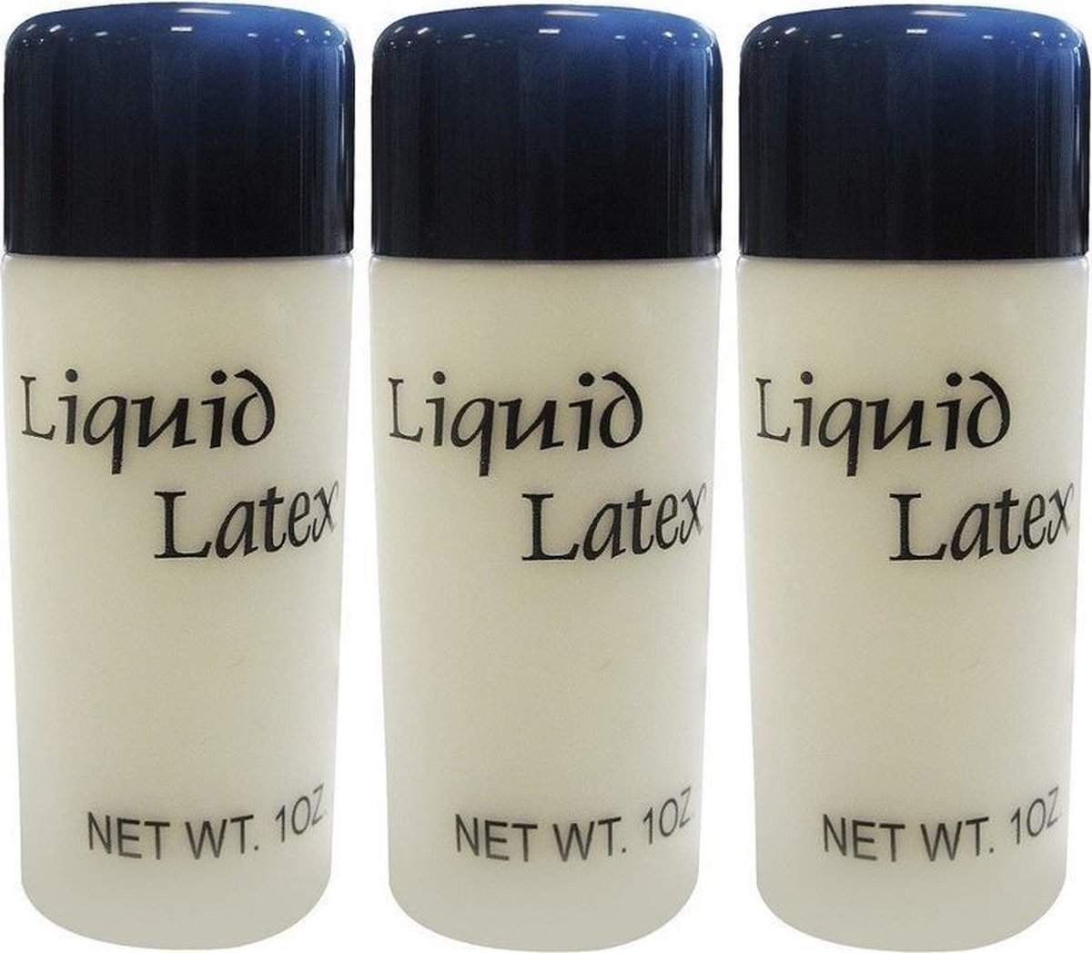 3x Vloeibare latex schmink/make-up 28 ml - Halloween FX make-up nephuid/wonden maken